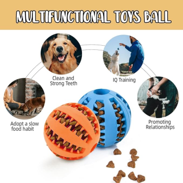 Mama Hazneli Dişli Köpek Eğitim Topu