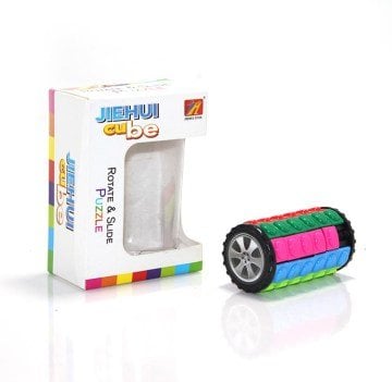 Sevimli Ahşap Puzzle Tekerlek Figürlü Yapboz