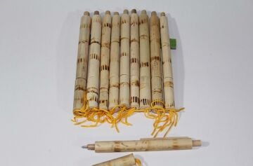 Bambu Otantik Tükenmez Kalem (10 Adet)
