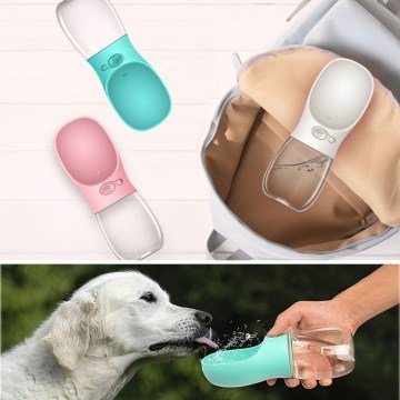 Evcil Hayvan Suluğu Seyahat Kabı Kilitlenebilen Su Kabı 350 ml