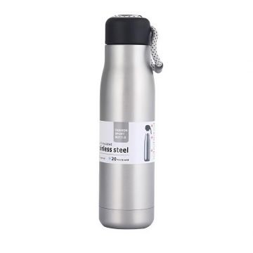 Paslanmaz Çelik İpli Ergonomik Termos 500 ML