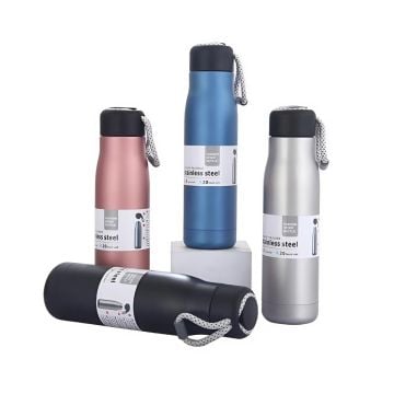 Paslanmaz Çelik İpli Ergonomik Termos 500 ML