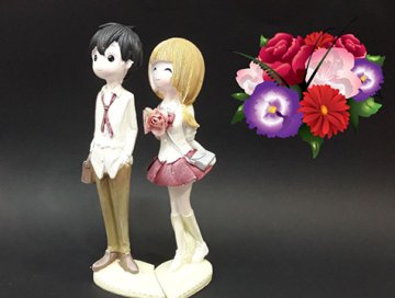 Dekoratif Romantik Sevgili Kız Erkek Biblo