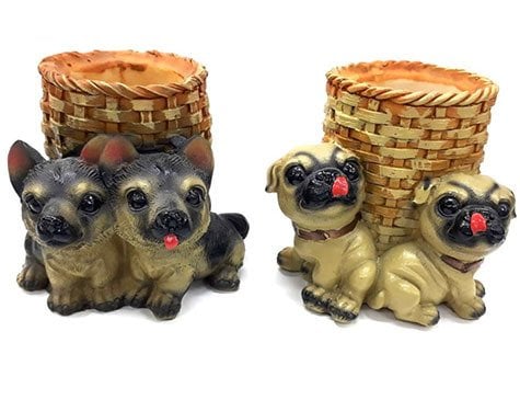 Polyester Sepetli Köpek Kalemlik