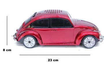 Beetle Araba Görünümlü Kablosuz Bluetooth Hoparlör ve Radyo Speaker