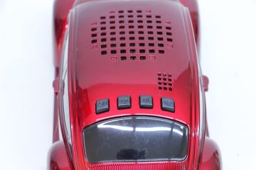 Beetle Araba Görünümlü Kablosuz Bluetooth Hoparlör ve Radyo Speaker