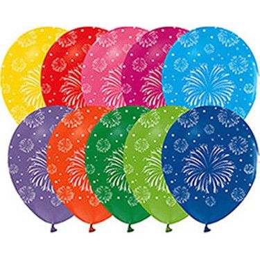 Havai Fişek Baskılı Balon (100 Adet)