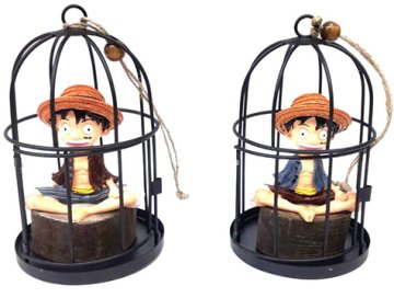Metal Kafeste Oturan One Piece Biblo