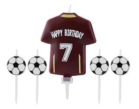 Mum Futbol Taraftar Temalı Pasta Mumu 5'li