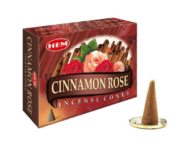 Hem Cinnamon Rose Cones Kokulu Konik Tütsü (120 Adet)