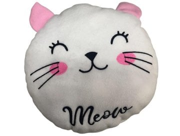 Peluş Kedi Tasarımlı Yastık