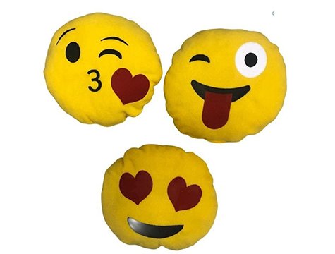 Peluş Emoji Tasarımlı Yastık