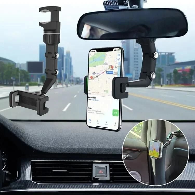 Araba Dikiz Aynasına Takılan Telefon Tutucu