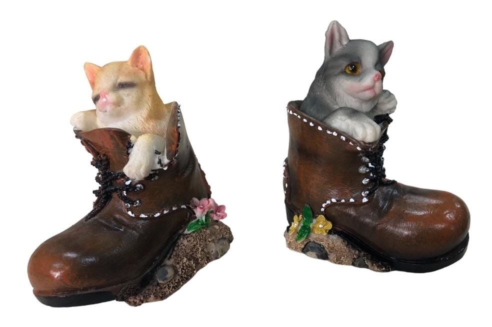 Dekoratif Polyester Ayakkabı İçinde Kedi Biblosu