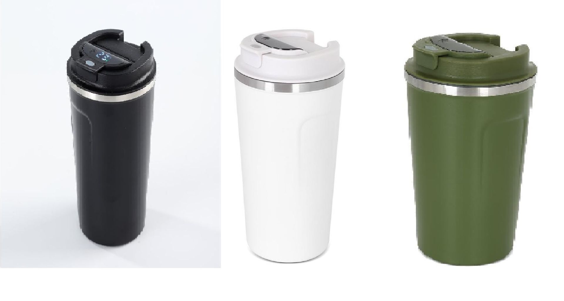 Dijital Isı Göstergeli Paslanmaz Çelik Termos (380 ml)