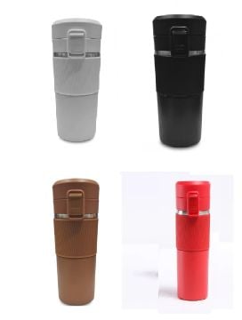Çift Katmanlı Filtreli Termos Süzgeçli Mug 400 ML