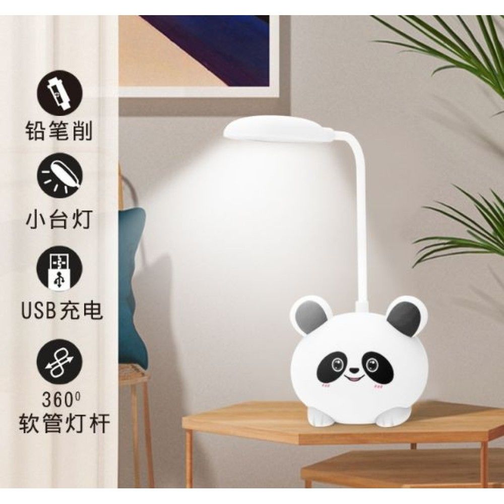 Panda Şeklinde Şarjlı Masa Lambası Kalemtraş