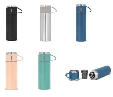 2 Katmanlı Kaydırmaz Taban Paslanmaz Çelik Termos 500 ML