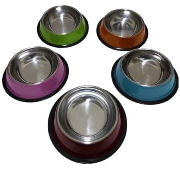 Renkli Metal Mama Kabı (22 cm)
