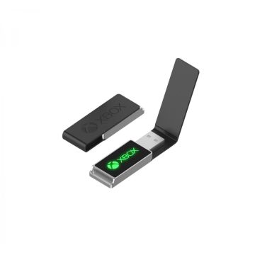 Deri Kapaklı Beyaz Işıklı USB Bellek 32 Gb