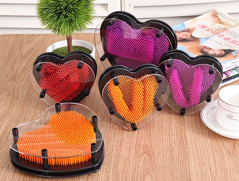 Pinart 3d Kalp Şeklinde Plastik Çivi Tablo