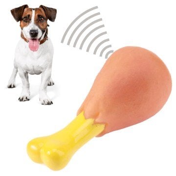 Köpekler İçin Eğlenceli Tavuk Budu Sesli Oyuncak