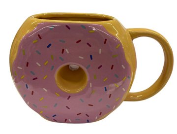 Donut Tasarımlı Seramik Kupa Bardak