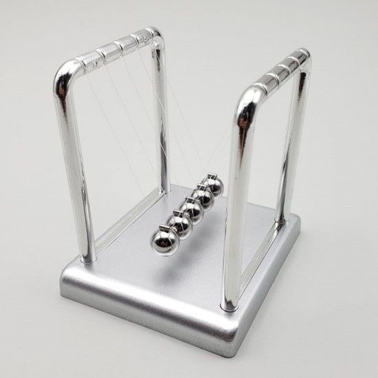 Newton's Cradle Metal Gri Denge Topu (Küçük)