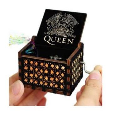Ahşap Mini Çevirmeli Müzik Kutusu