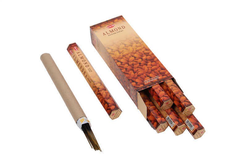 Hem Almond Hexa Çubuk Tütsü İncense Sticks (120 Adet)