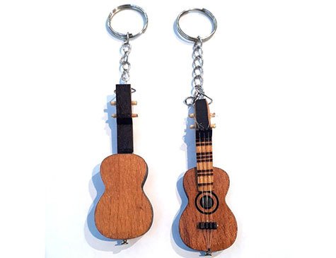 Gitar Şeklinde İsim Yazılabilir Anahtarlık