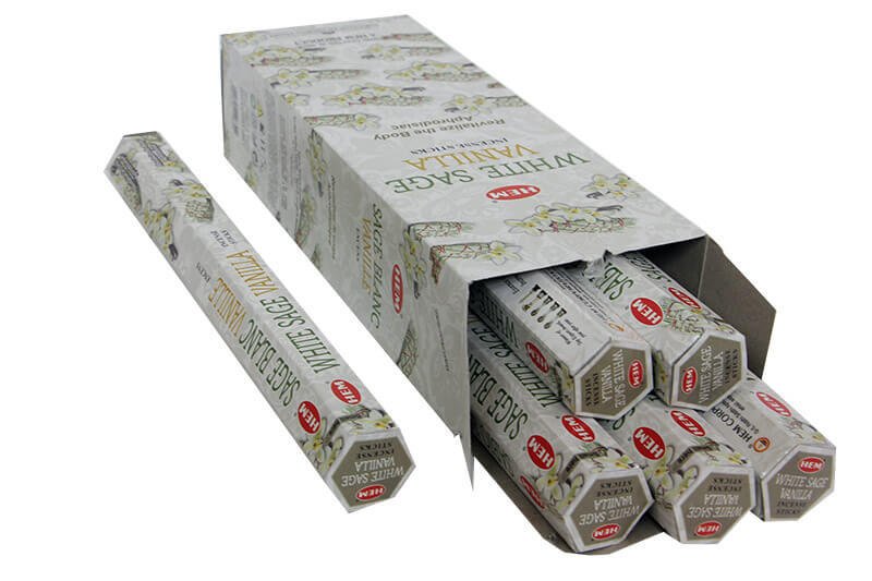 Hem White Sage Vanilla Hexa Çubuk Tütsü İncense Sticks (120 Adet)