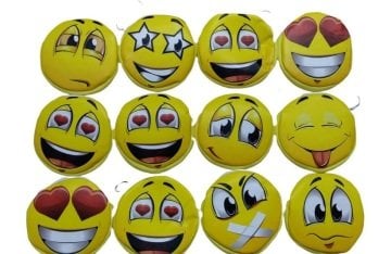 Emoji Tasarımlı Bozuk Para Cüzdanı (12 Adet)