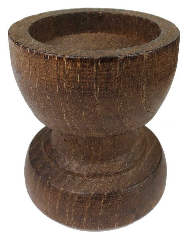 Kadeh Şeklinde Kütük Kahverengi Tealight Mumluk