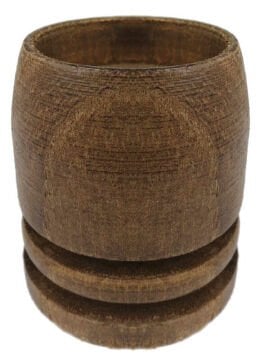 Silindir Şeklinde Kahverengi Kütük Tealight Mumluk