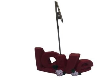 Love Tasarım Polyester Not Kartvizit Tutucu