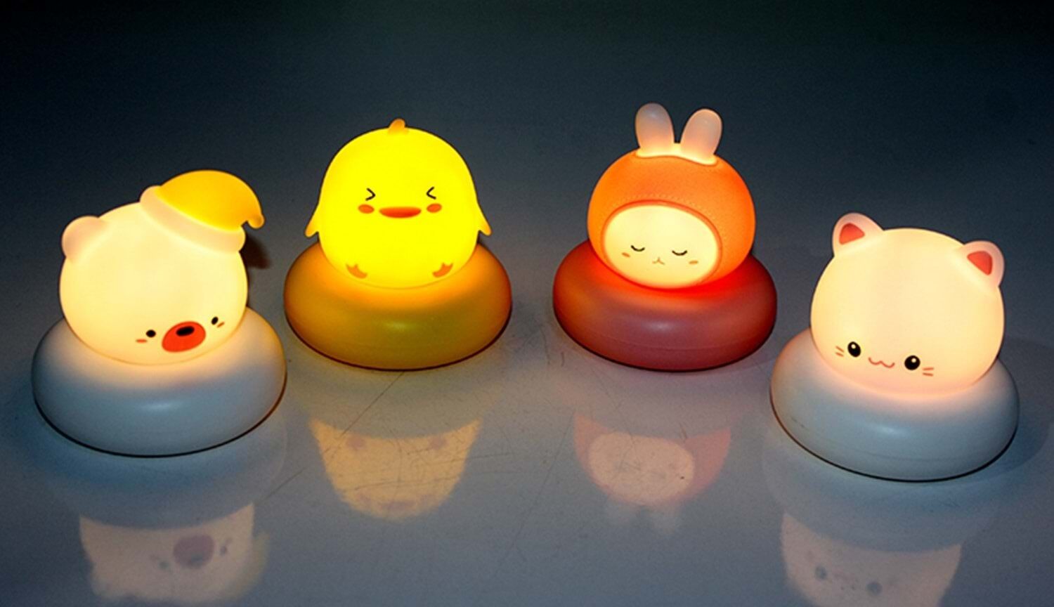 Usb Şarjlı Dokunmatik Hayvan Karakterli Masa Lambası
