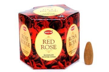 Hem Red Rose Back Flow (Geri Akış) Cones Konik Tütsü (480 Adet)