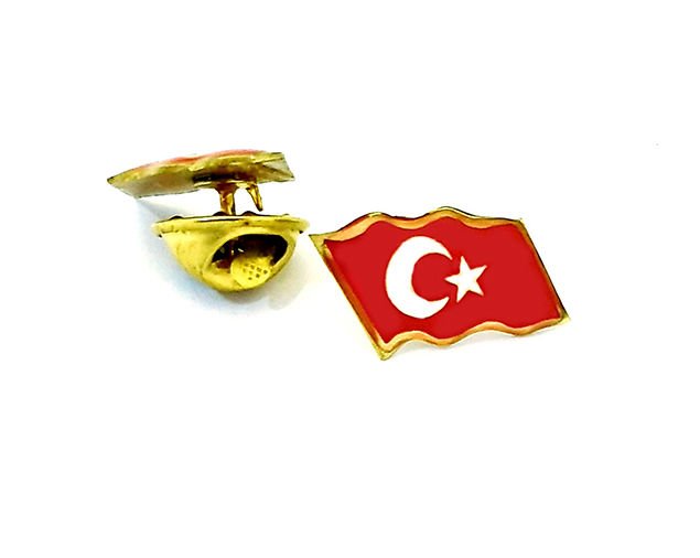 Mini Türk Bayrağı Rozeti 30'lu