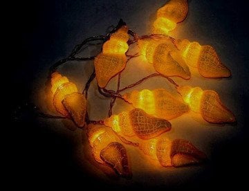 10'lu Deniz Kabuğu Tasarımlı Aydınlatma Usb Şerit Lamba