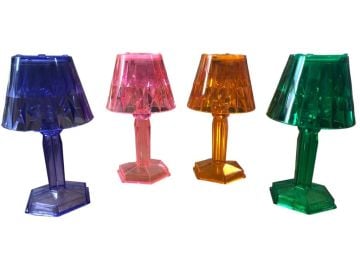 ﻿Mini Renkli Dekoratif Abajur Lamba (12 cm)