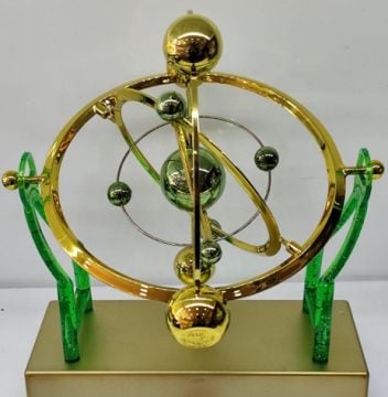 Gold Sürekli Hareket Eden Orbital Denge Topu Yeşil