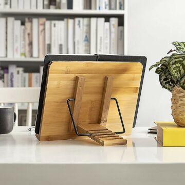 Bambu Kitap Okuma Ve Tablet Standı