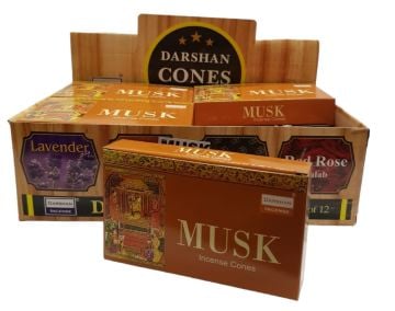Darshan Musk Konik Tütsü Incense Cones (120 Adet)