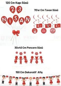 23 Nisan Çocuk Bayramı Süsleri
