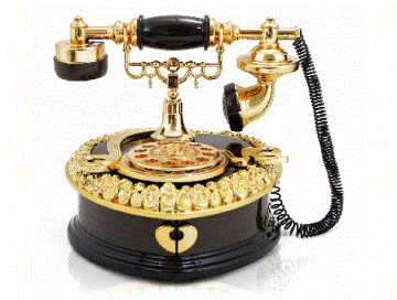 Nostaljik Telefon Müzik Kutusu ve Mücevher Kutusu
