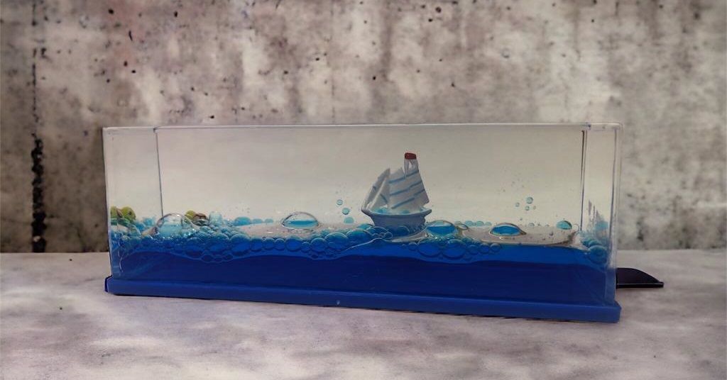 Dekoratif Batmayan Yelkenli Gemi Akvaryum Biblosu