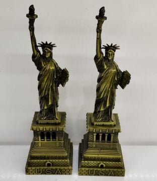 Metal New York Amerika Özgürlük Heykeli Biblosu (24 cm)