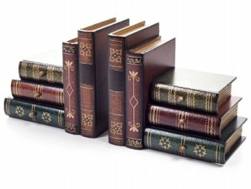 Çekmeceli Kitaplar Çift Taraflı Ahşap Kitap Tutucu