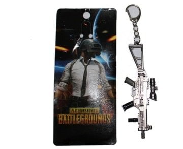 Metal Pubg Scar-Le Tüfek Anahtarlık